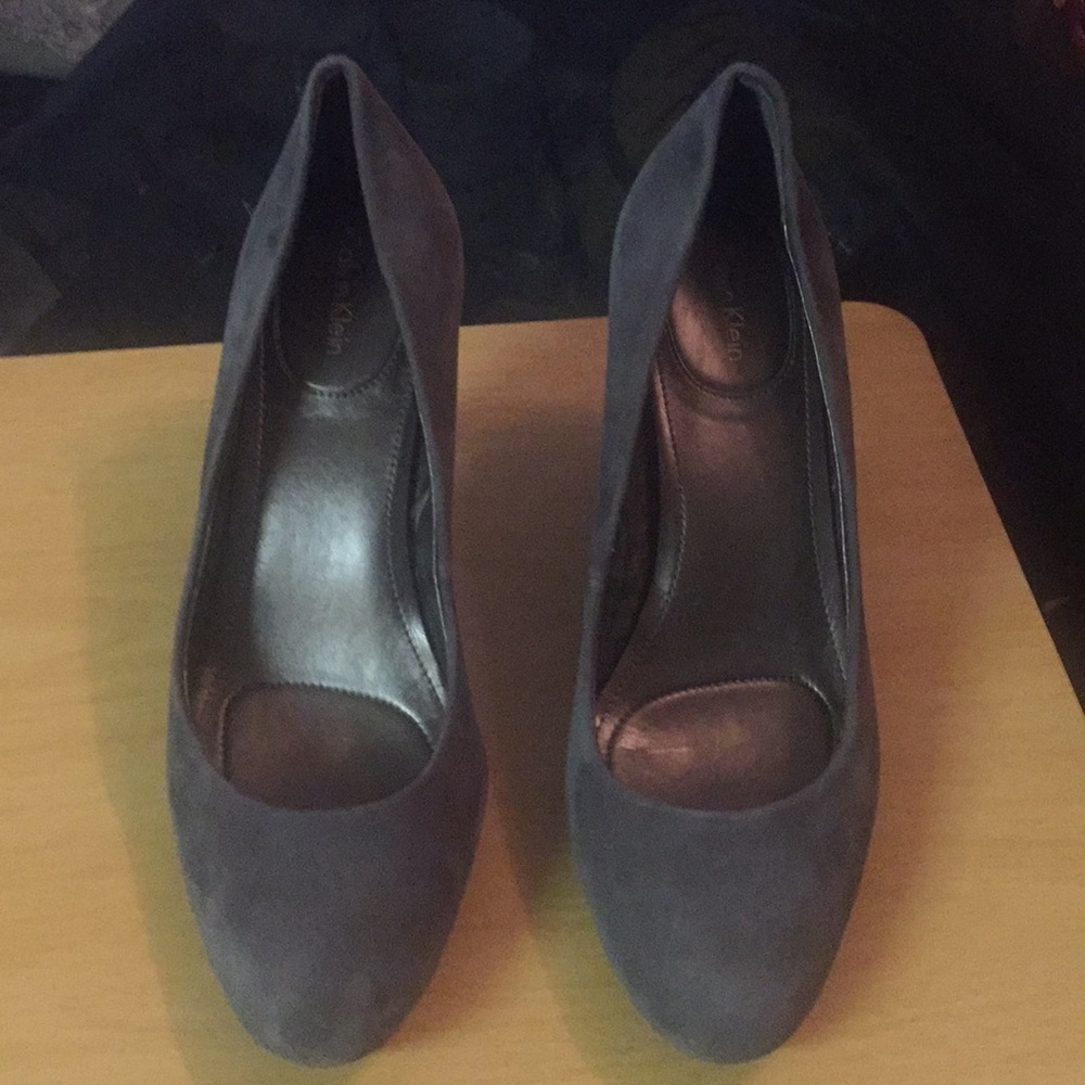 Calvin Klein Grey Heels